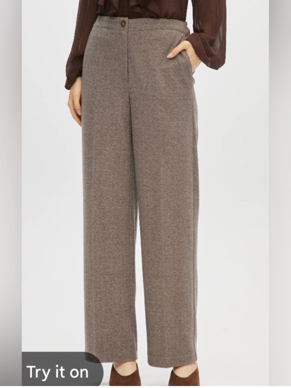 Hilary Radley Brown Heavy Weight Winter Dress Pants